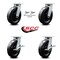 Service Caster 8 Inch Kingpinless Phenolic Wheel Caster Swivel Locks 2 Brakes SCC, 2PK SCC-KP30S820-PHR-BSL-2-SLB-2 - alternate 3